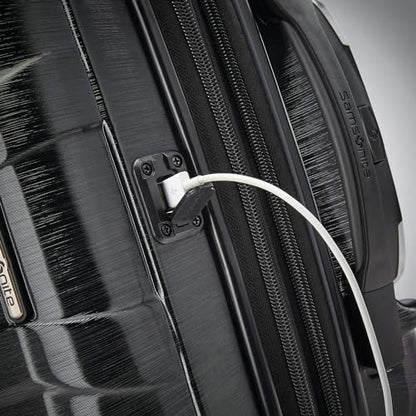 Samsonite Centric 2 Hardside Expandable Luggage with Spinner Wheels, Black, Carry-On 20-Inch - color: Black, size: Carry-on Spinner