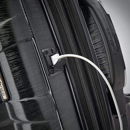 Samsonite Centric 2 Hardside Expandable Luggage with Spinner Wheels, Black, Carry-On 20-Inch - color: Black, size: Carry-on Spinner