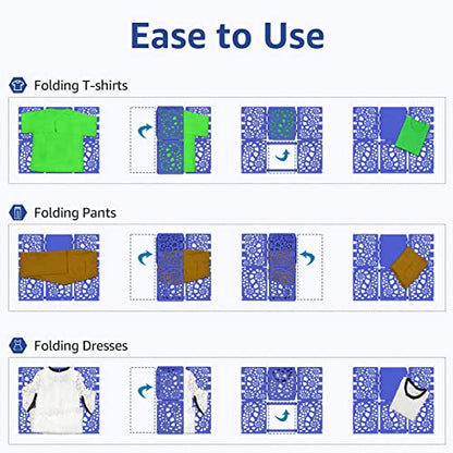 BoxLegend Shirt Folder V2 Shirt Folding Board Clothes Folder Neatly Blue - color: Blue