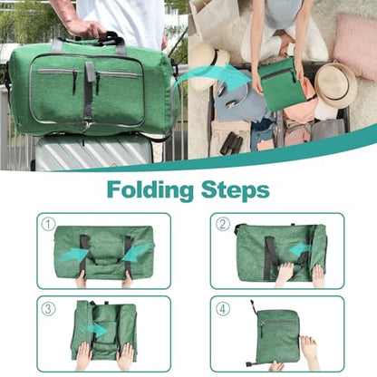 Dimayar 115L Foldable Duffle Bag, Travel & Weekend, Extended Trips - color: Forest Green, size: 115L