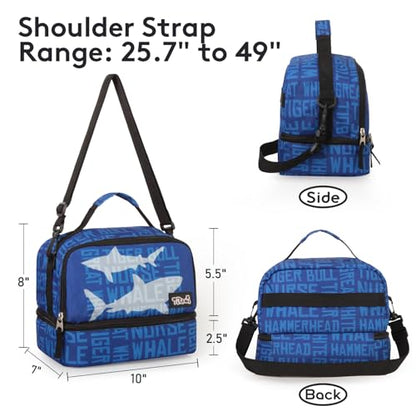 Tilami Rolling Backpack for Boys and Girls,Sharks - color: Sharks