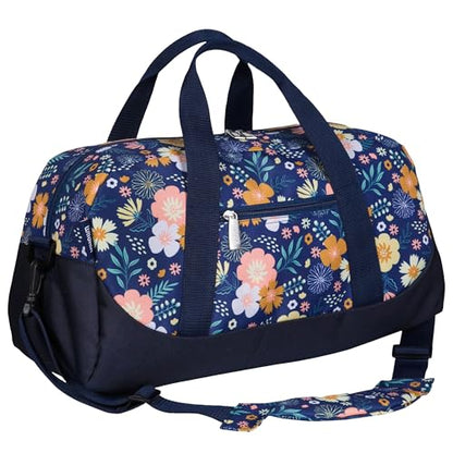 Wildkin Overnighter Duffel Bag for Kids, Floral Bloom - color: Floral Bloom