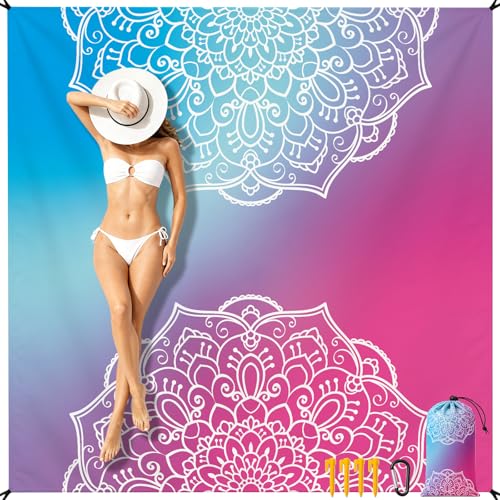 Beach Blanket Waterproof Sandproof, Quick Drying Beach Mat