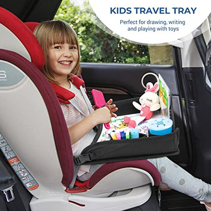 COOLBEBE Kids Travel Tray for Toddler Car Seat, Black - color: Black-1