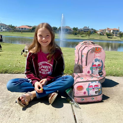 Tilami Rolling Backpack for Boys and Girls,Cool alpaca - color: Cool Alpaca