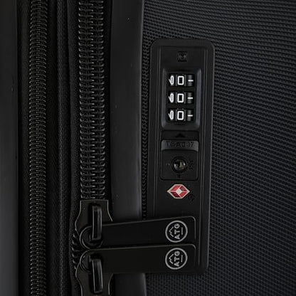 Wrangler ATG Trailway Expandable Hardside Luggage, Jet Black, 22" Carry-On - color: Jet Black