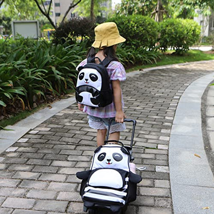 Yodo 3-Way Kids Suitcase Luggage or Toddler Rolling Backpack with wheels - color: Panda-Medium, style: Panda