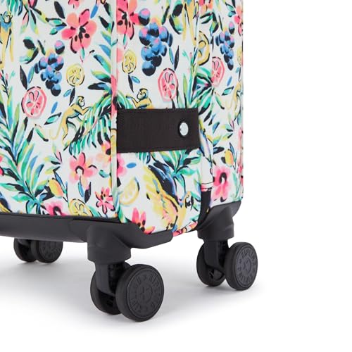 Kipling Women's Spontaneous Small Prt Softside Spinner Wheel Luggage, Integrated TSA Accepted Lock - color: Cocktail Floral, size: Small