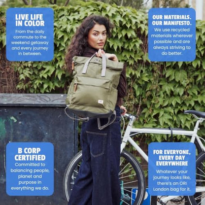 ORI LONDON The Canfield Backpack Bag, Canal - color: Canal