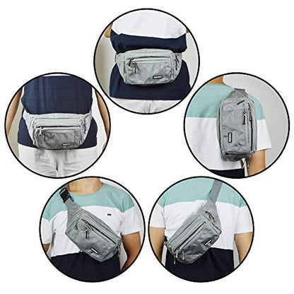 Oxpecker Waist Pack Bag, Gray - color: gray