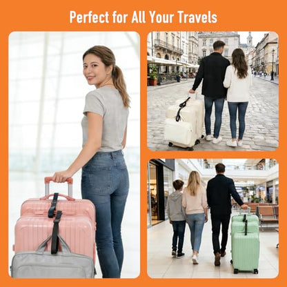 Luggage Connector Straps 2 Pack, Luggage Strap for Suitcases - size: Medium