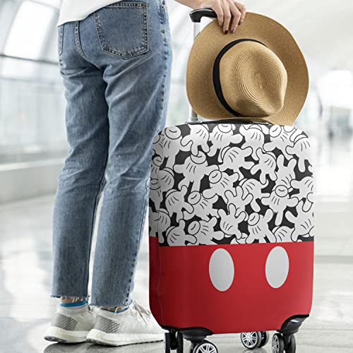 Mouse Hands Gesture Luggage Cover Protector Fit 22-24 Inch, White - color: Luggage Cover-1, size: M(22-24in)