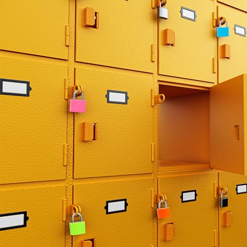 8 Pcs Suitcase Locks with Copper Keys Protect Your Belongings with Febwind's Set of 8 Mini Padlocks Multicolor Durable Locks for Suitcases Backpacks Boxes Cabinet and Laptop Bags - color: 8 Colors