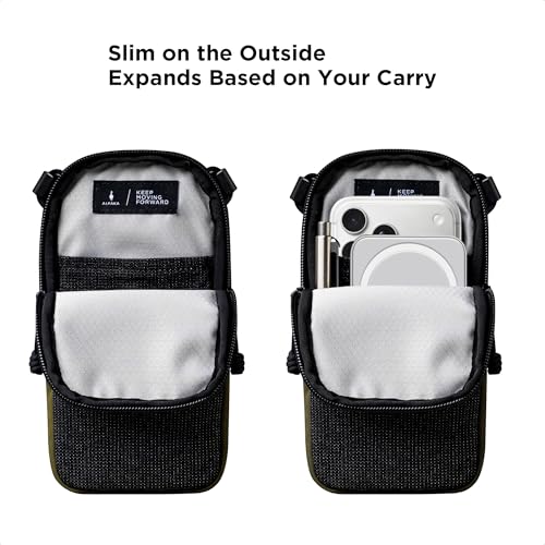 ALPAKA Modular Shoulder Pocket Small Phone Purse Crossbody Bag - color: Green-slim