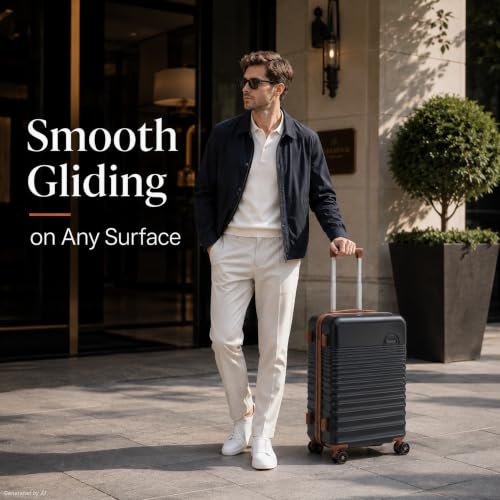 Luggage Sets 3Piece, Carry On Luggage 20in HardShell Suitcases sets - color: Black, size: 3 Piece Sets (20/BP/TB)