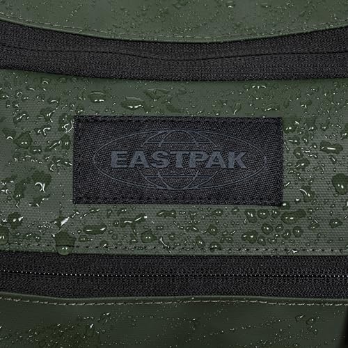 Eastpak Duffel Pack Wheel S – 38L Wheeled Duffel with Telescopic Handle, Convertible Backpack Straps, Weatherproof Finish & Gear Loops - color: Tarp Forest
