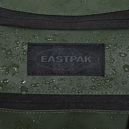 Eastpak Duffel Pack Wheel S – 38L Wheeled Duffel with Telescopic Handle, Convertible Backpack Straps, Weatherproof Finish & Gear Loops - color: Tarp Forest