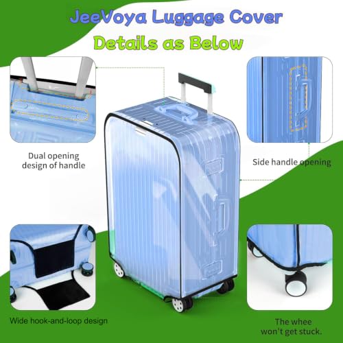 Luggage Covers Clear Suitcase Cover Protector, 30inch - color: Black, size: 30 inch