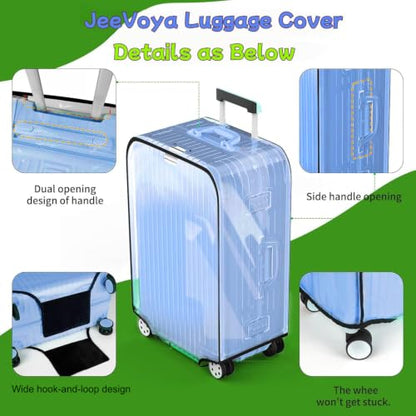 Luggage Covers Clear Suitcase Cover Protector, 30inch - color: Black, size: 30 inch