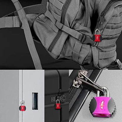 Safe Skies 4-Pack 4-Color Family TSA Travel Key Lock - color: TS006F4