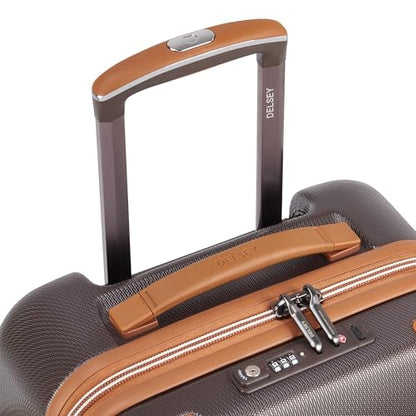 DELSEY PARIS Chatelet Air 2.0 Hardside Luggage with Spinner Wheels, Chocolate Brown, 3 Piece Set, (19/24/28) - color: Chocolate Brown, size: 3 Piece Set (19/24/28)