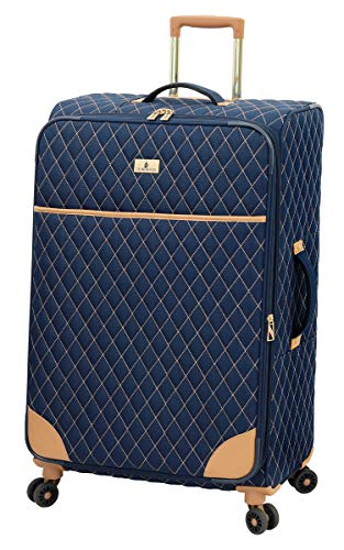 LONDON FOG Queensbury 28 Spinner, Navy, 28 Inch (9228 NAV) - size: Checked-Large 28-Inch