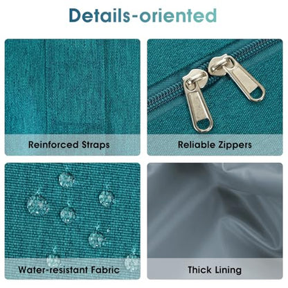 Narwey Carry on Duffle Bag Underseat for Airplane, Personal Item Travel Bag - color: Teal, size: Small without laptop compartment