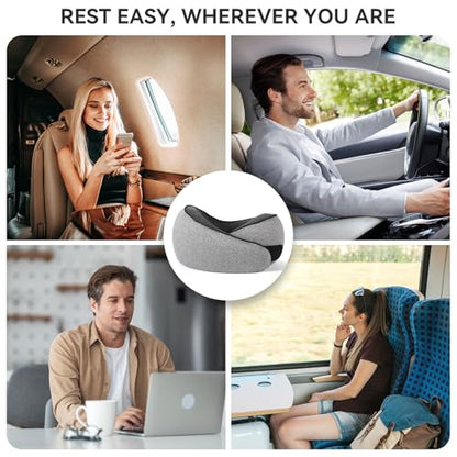 SZXYX Travel Pillows - 100% Pure Memory Foam Neck Pillow for Airplanes