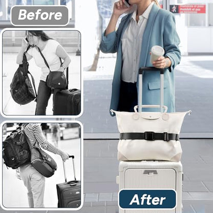 Travel Inspira Magnetic Quick Release Luggage Straps Black - color: Black-02
