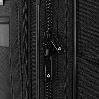 Samsonite Ascella 3.0 Softside Expandable Luggage with Spinners, Black, 2PC SET (Carry-on/Medium) - color: Black, size: 2-Piece Set (Carry-on/Medium)