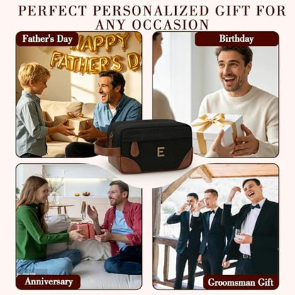 Personalized Toiletry Bag for Men, Birthday Gifts for Men Him - style: E