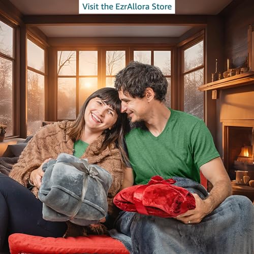 Original Patented Foot Pocket Blanket, Fleece Lightweight (Grey, Giant) - color: Silver Grey, size: Oversized