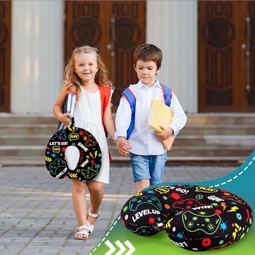 Gilprop 2 Pcs Gaming Neck Pillow for Travel with Sleep Eye Mask - style: Gaming