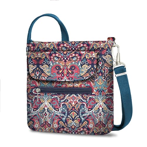 Travelon Anti-Theft Classic Mini Shoulder Bag - color: Summer Paisley