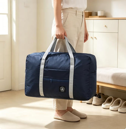 1pcs Foldable Travel Duffel Bag, Lightweight Waterproof Carry,Blue - color: Blue