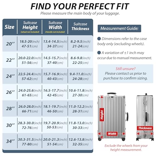Transparent PVC Suitcase Cover, No Disassembly Required Clear Luggage Protector Suitcase Cover - color: Red, size: 34