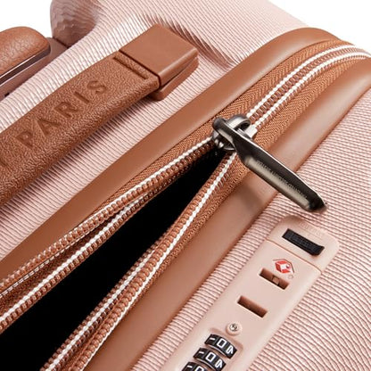 DELSEY PARIS Chatelet Air 2.0, 20 Inch Carry-On Plus Luggage, Blush Pink - color: Blush Pink, size: Carry-on Plus 20 Inch