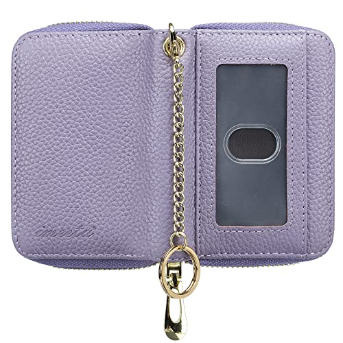 imeetu Rfid Credit Card Holder, Businese Card Case, Wallet for Women Men - color: Pro - Light purple