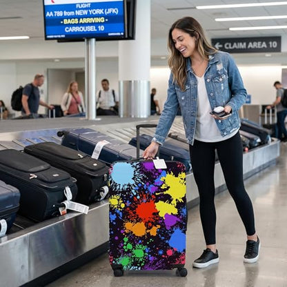 Luggage Covers For Suitcase TSA Approved, Fits 18-32 Inch - color: Graffiti, size: S(18"-22" Suitcase)