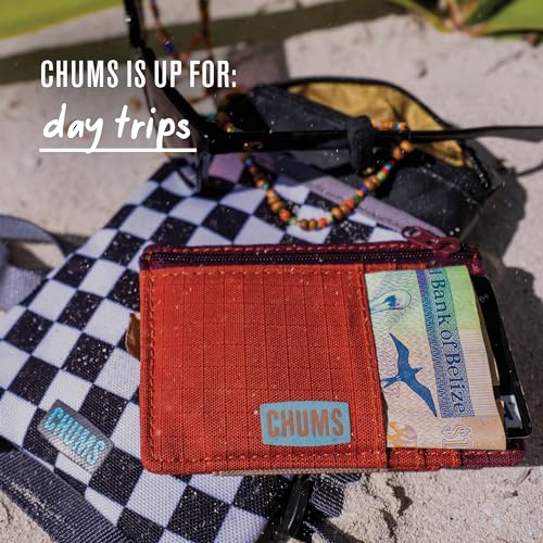 Chums Bandit Zip Compact Wallet, Slim RFID Wallet (Summit) - color: SUMMIT