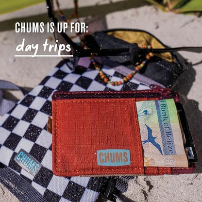 Chums Bandit Zip Compact Wallet, Slim RFID Wallet (Summit) - color: SUMMIT