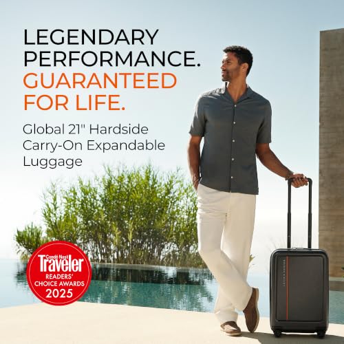 Briggs & Riley ZDX Global 21 Inch Carry-On Expandable Spinner, Black - color: Black, size: 21" Hardside Carry-On