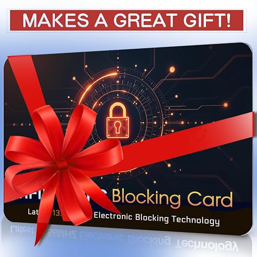 SaiTech IT 5 Pack RFID Blocking Card for Credit Debit Card, Orange Black CL - color: Oragne CL