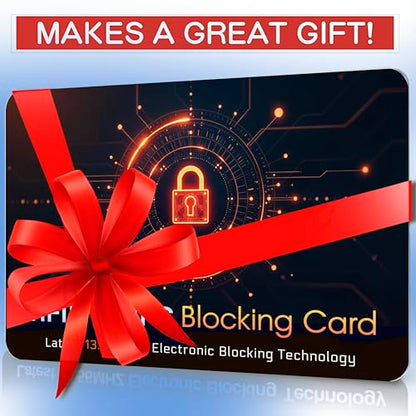 SaiTech IT 5 Pack RFID Blocking Card for Credit Debit Card, Orange Black CL - color: Oragne CL