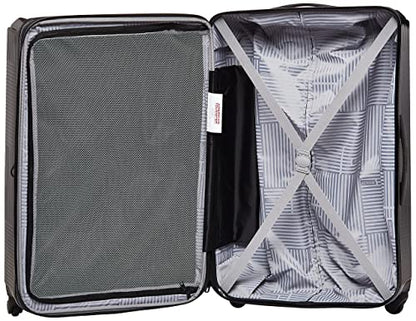 American Tourister Stratum XLT Expandable Hardside Luggage with Spinner Wheels, Jet Black, Checked-Large 28-Inch - color: Jet Black, size: Checked-Large 28-Inch