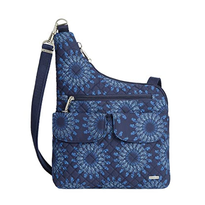 Travelon Anti-Theft Classic Crossbody Bag - color: Geo Sunflower