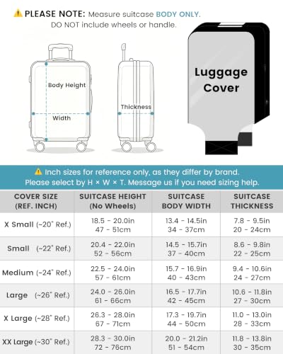 Travelkin Clear Luggage Cover For Suitcase, TPU Suitcase Cover Protector - size: 4. Large