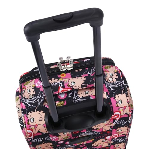 Karriage-Mate Betty Boop Printed 4-Piece Luggage Set - Expandable Softside Suitcases with 360° Spinning Wheels: 20” Carry-On & 24/28/32” Checked Travel Bags (CT1) - color: CT1