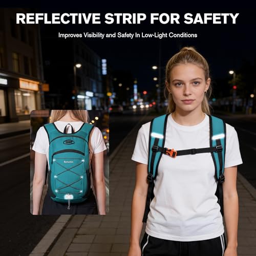 Ultra-Light Soft Hiking Daypack With Cushioned Breathable Back Panel - color: Green, size: 15L