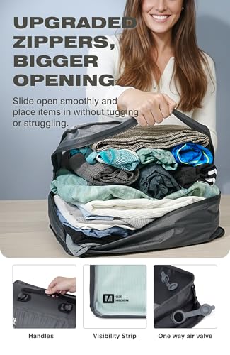 AirVault Reusable Vacuum Compression Travel Bag for Carry-On Suitcase and Backpack, Recycled IPX8 Waterproof Space Saver Vacpack (18L (21L (2-Pack)) - style: 21L (2-Pack)